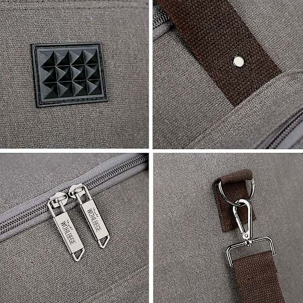 Canvas Resväska Stor Crossbody Väska Stor Kapacitet Resväska Weekendväska Bekväm Handbagageväskor Herrar Duffelväska grey