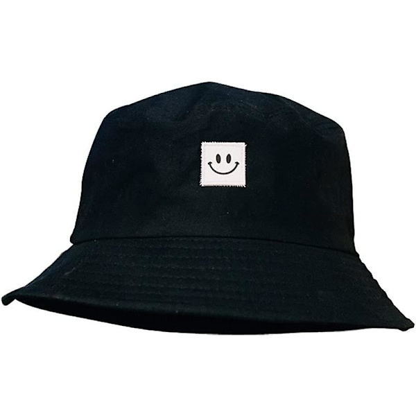 Hink med bred brätte, Acsergery fiskehatt i mjuk bomull och polyestertyg, unisex bred solhatt, present
