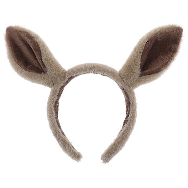 Myk Bunny Hest Esel Ører, One Size, Halloween Jul Dyrehodeplagg Kamel -brun Camel -brown