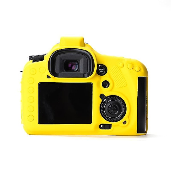 DSLR-kamerans silikonfodral mot fall för Canon EOS 7D, mjukt skyddande fodral Yellow