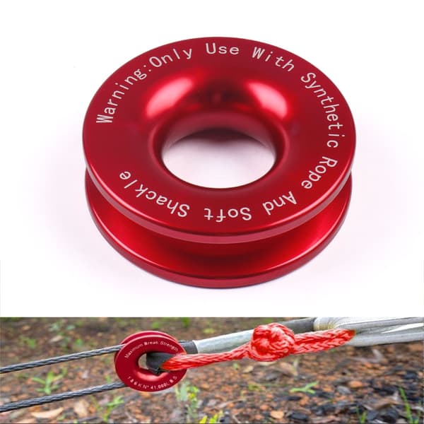 Bugseringsspil snatch recovery ring 18600 kg til soft shackle ATV UTV spil reb