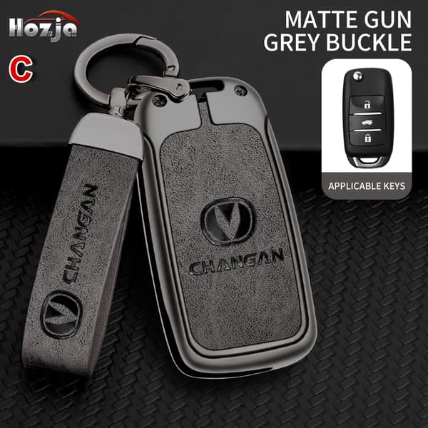Bil Nøgle Etui Cover Til Changan CS35PLUS CS35 Plus CS55 PLUS CS75 PLUS Eado UNI-T UNI K Oushang X5 X7 EV 2019 2020 2021 2022