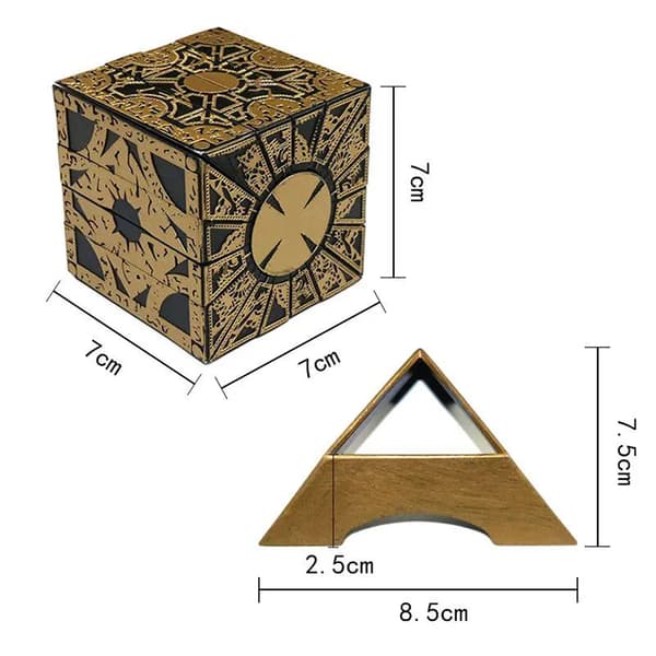 1:1 Hellraiser Puzzle Motion Lament Horror Terror Figurer Filmserie Hellraiser Cube Fuld Pinhead Prop Figur Legetøj~01672