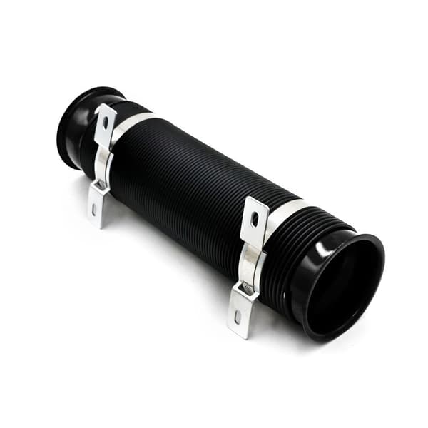 Bilmodifikation 3 tommer 76 mm justerbar luftindtags teleskoprør booster luftindtags slange guide rør sort