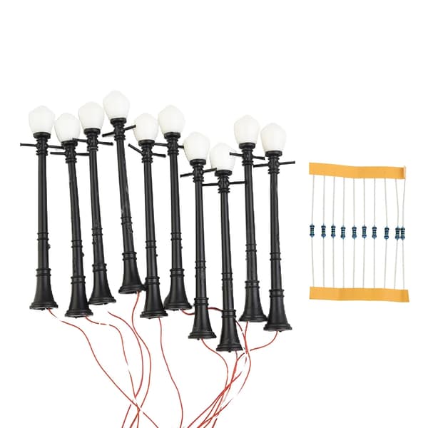 10 stk. 1:48 skala LED model lamper havelys med modstande jernbane tog interiør dekoration layout