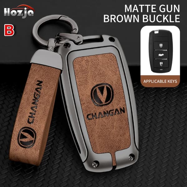 Bil Nøgle Etui Cover Til Changan CS35PLUS CS35 Plus CS55 PLUS CS75 PLUS Eado UNI-T UNI K Oushang X5 X7 EV 2019 2020 2021 2022