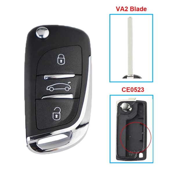Partner Modificeret Bil Nøgle Skal Til Citroen C2 C3 C4 C5 C6 C8 Xsara Berlingo