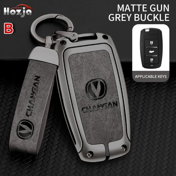 Bil Nøgle Etui Cover Til Changan CS35PLUS CS35 Plus CS55 PLUS CS75 PLUS Eado UNI-T UNI K Oushang X5 X7 EV 2019 2020 2021 2022
