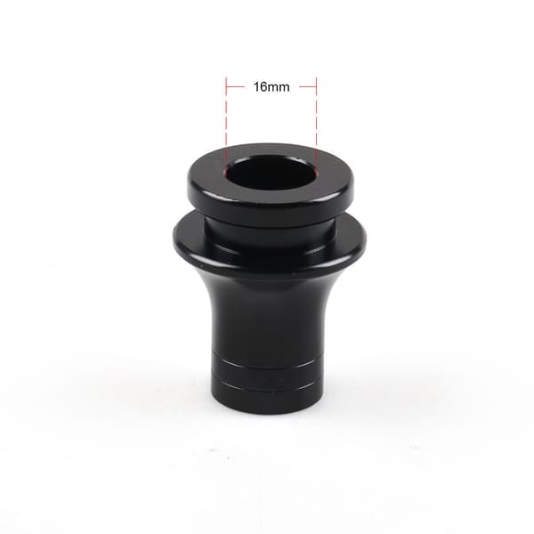 Bil modificeret gearhoved base adapter limiter locator låsende støvdæksel gearhoved konnektor sort - M10X1.25
