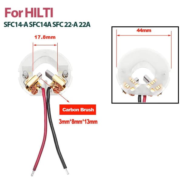 5 stk. kulbørsteholder til HILTI SFC14-A SFC14A SFC 22-A 22A elektrisk motor generator udskiftningstilbehør