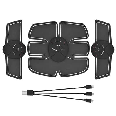 Trådløs USB Abdominal Muskelstimulator med Toner Bånd~00088