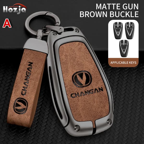 Bil Nøgle Etui Cover Til Changan CS35PLUS CS35 Plus CS55 PLUS CS75 PLUS Eado UNI-T UNI K Oushang X5 X7 EV 2019 2020 2021 2022