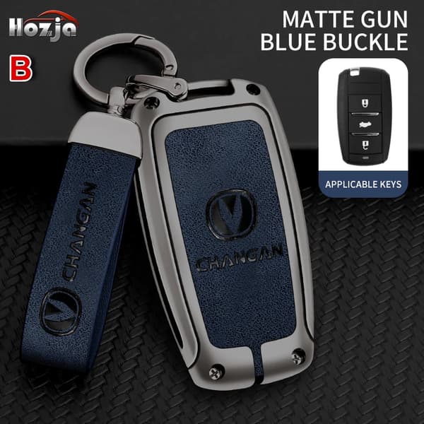 Bil Nøgle Etui Cover Til Changan CS35PLUS CS35 Plus CS55 PLUS CS75 PLUS Eado UNI-T UNI K Oushang X5 X7 EV 2019 2020 2021 2022