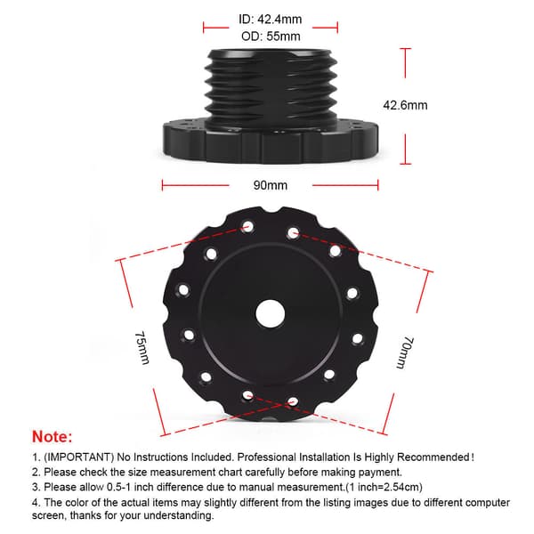 Spilrat tilslutningsadapter til Thrustmaster TXT300 T500TS ratadapter sort