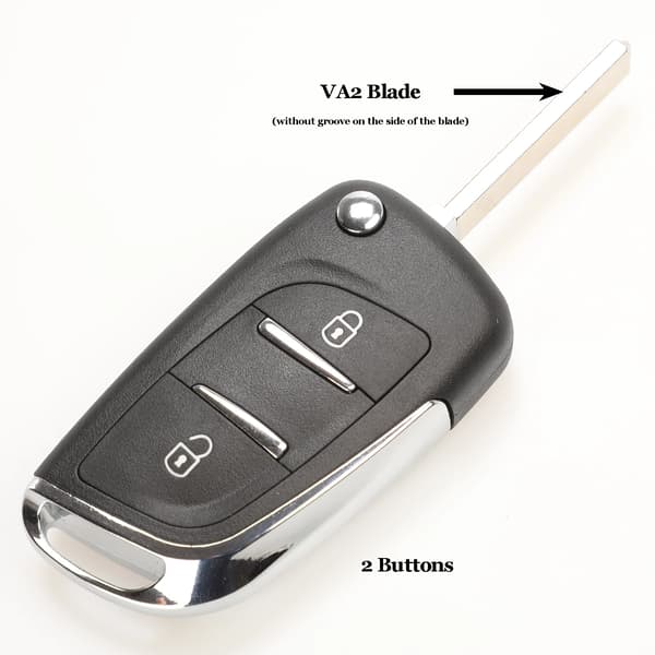 CE0523 Modificeret Flip Nøgle Skal Til Citroen C2 C4 C5 Berlingo Xsara Partner VA2