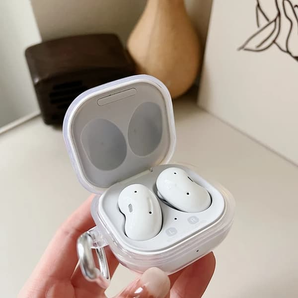 Til Samsung Til Buds 2 Etui Simpelt og transparent TPU Øretelefon Etui Tilbehør Cover
