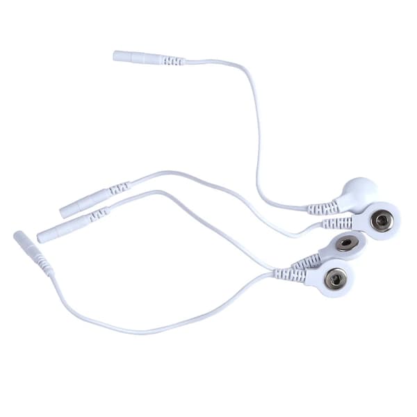Standard elektrodanslutningskablar för Tens/Ems muskelstimulator elektroder massage digital terapi~05428