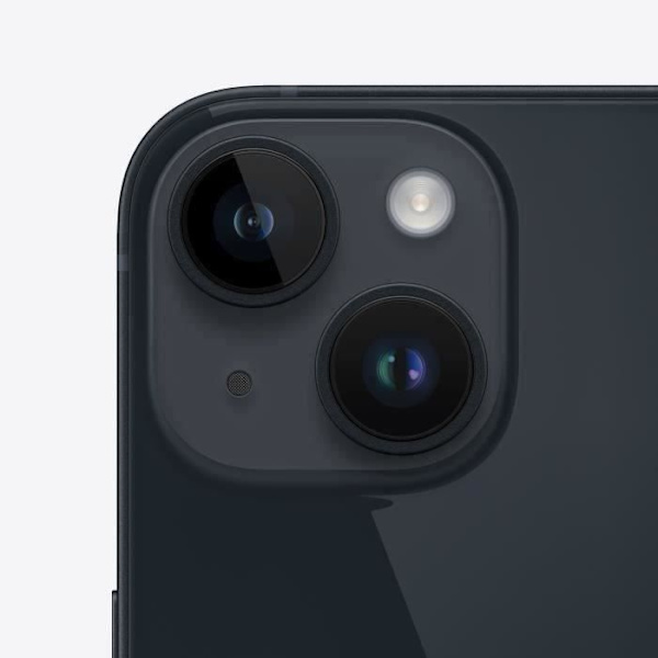 APPLE iPhone 14 256GB Midnight (eSIM) - Renoverad - Utmärkt skick - Refurbished Grade A+ midnatt
