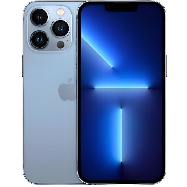 APPLE iPhone 13 Pro 256 GB Sierra Blue (2021) - Renoverad - Utmärkt skick - Refurbished Grade A+ Blå