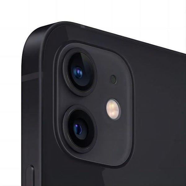 APPLE iPhone 12 64GB Sort - Renoveret - Fremragende stand - Refurbished Grade A+ Svart