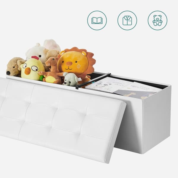 Valora PUFA Puff Organizer Vit MDF Förvaringssits