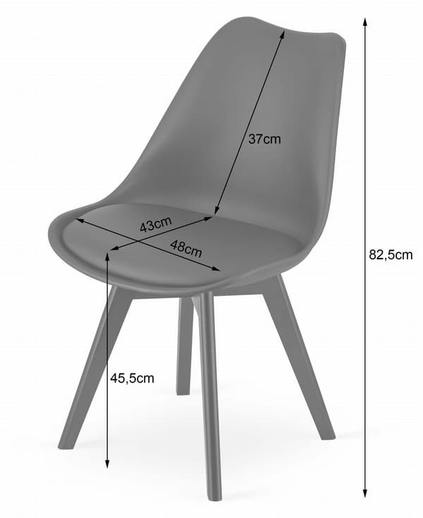 VALORA RIXK Stol - Ergonomisk Mörkbeige Design x 3