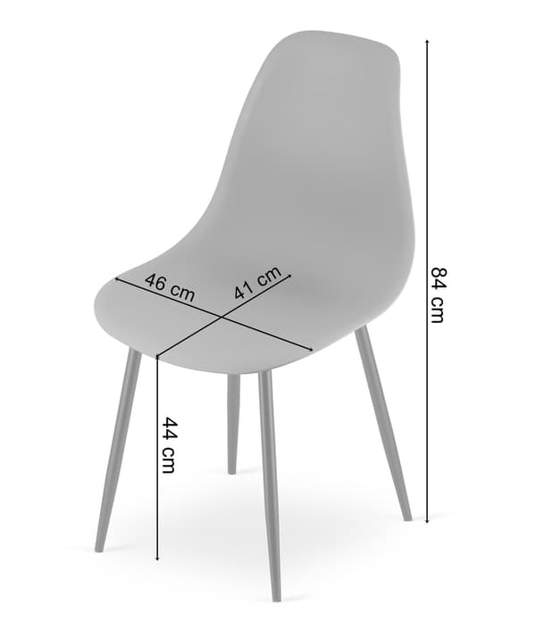 VALORA WAT Moderna mörkgrå skrivbordsstolar x4