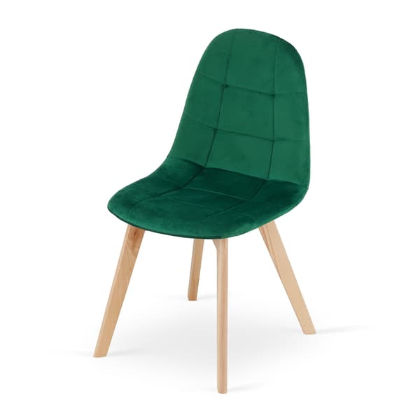 Valora NUUC Stol Mörkgrön Sammet Ergonomisk Design x2
