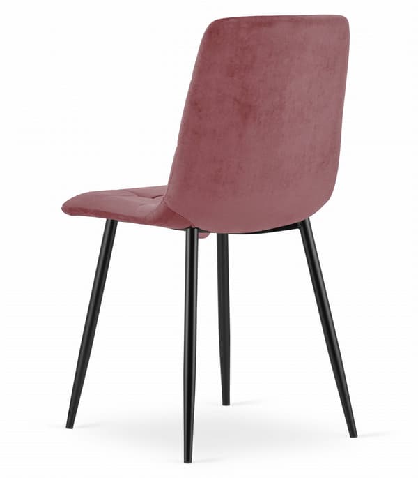 Valora PYRA STOL Rosa sammet Modern design för vardagsrum x2
