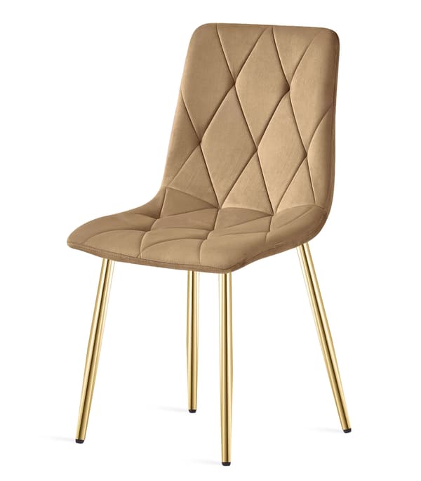VALORA TYRA Sammetsstol - Brun x2