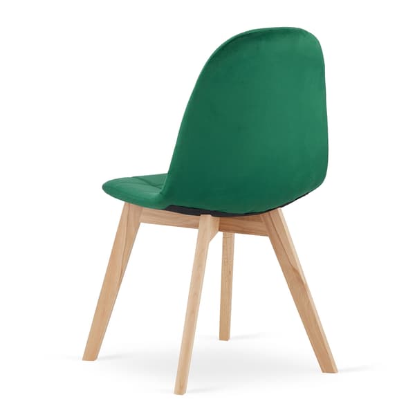 Valora NUUC Stol Mörkgrön Sammet Ergonomisk Design x2