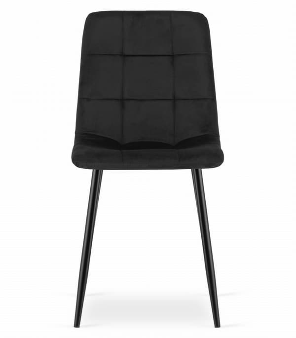 Valora PYRA Stol Svart Sammet Modern Design för Vardagsrum