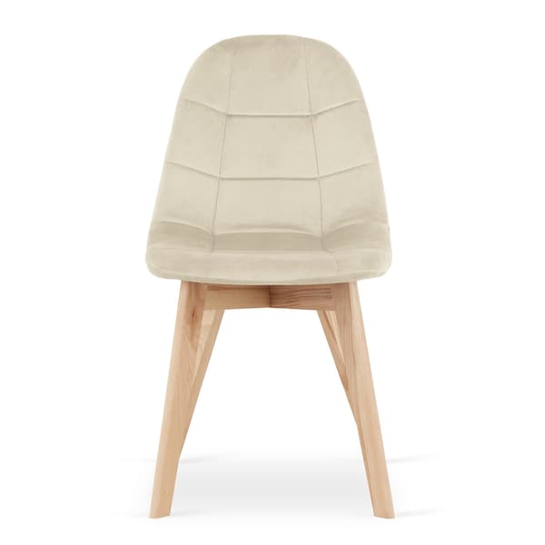 Valora NUUC Stol Beige Sammet Ergonomisk Design x2