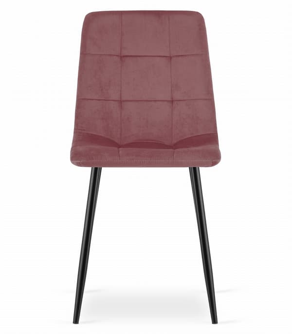 Valora PYRA STOL Rosa sammet Modern design för vardagsrum x2