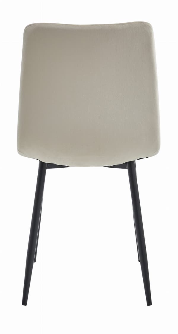 Valora TURIN Stol Beige Sammet Ergonomisk Design för Vardagsrum