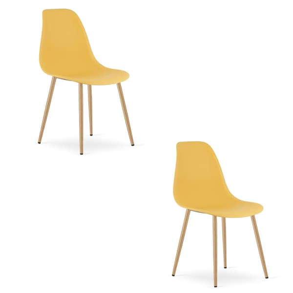 VALORA WAT Senapsgrå Modern Skrivbordsstol x 2