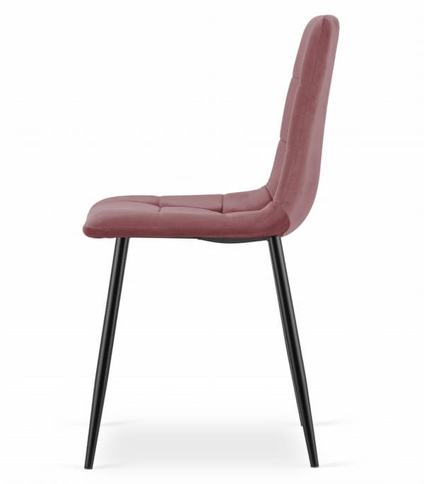 Valora PYRA STOL Rosa sammet Modern design för vardagsrum x2