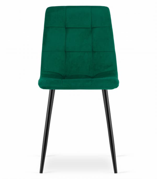 Valora PYRA Stol Mörkgrön Sammet Modern Design x2