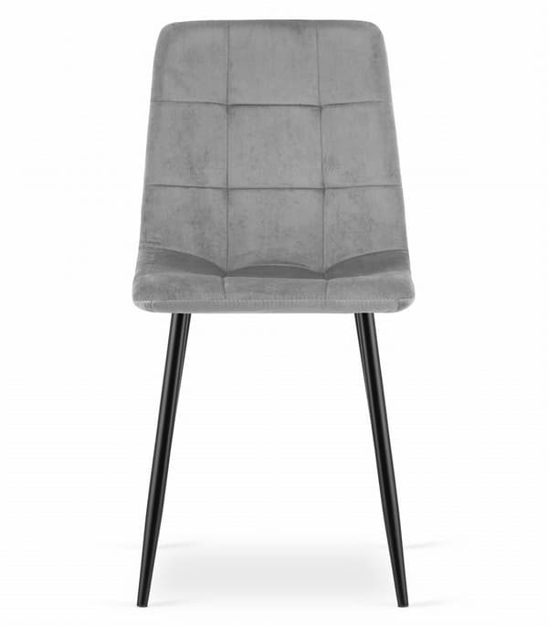 Valora PYRA Stol Ljusgrå Sammet Modern Design x3