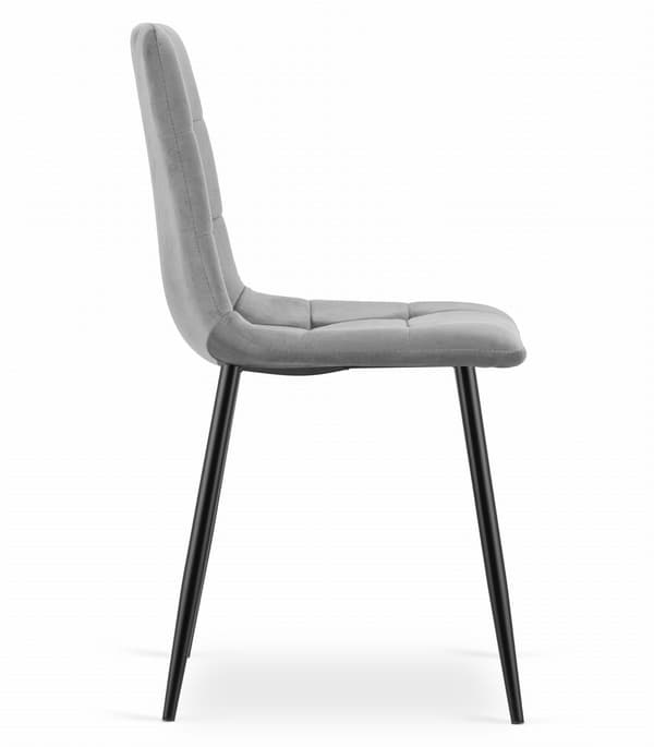 Valora PYRA Stol Ljusgrå Sammet Modern Design x3