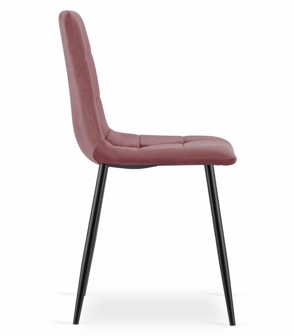 Valora PYRA STOL Rosa sammet Modern design för vardagsrum x2