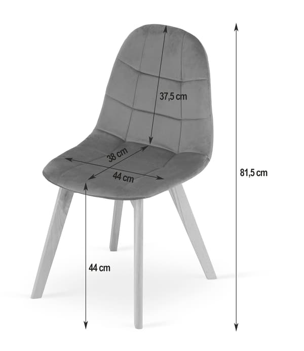 Valora NUUC Stol Beige Sammet Ergonomisk Design x2