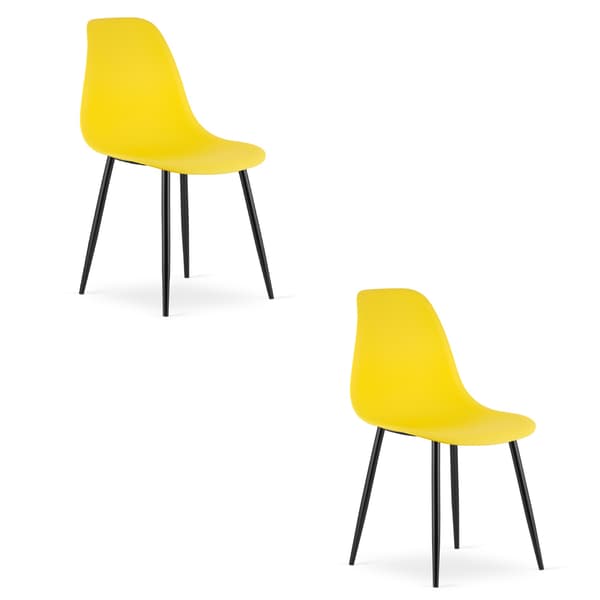 VALORA WAT Moderna gula skrivbordsstolar x2