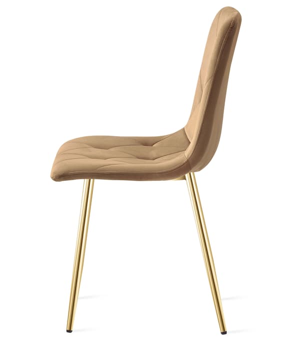 VALORA TYRA Sammetsstol - Brun x2