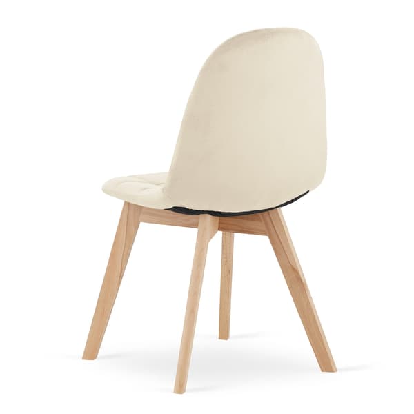 Valora NUUC Stol Beige Sammet Ergonomisk Design x2