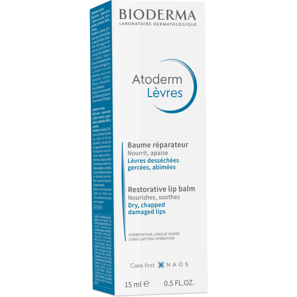 Bioderma Atoderm Restorative Läppbalsam 15 ml 15 ml