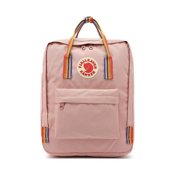 Skol student ryggsäck college bokväska resväska arktisk utomhus fritid  vattentätt fox regnbåge bälte Lotus pink da16 | Lotus pink | Fyndiq