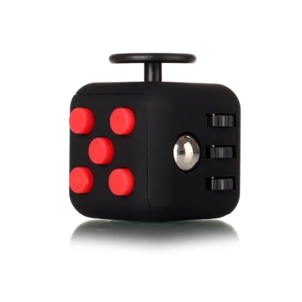 Fidget Cube 2 färg The Ultimate Stress Cube Toy Gray&Black