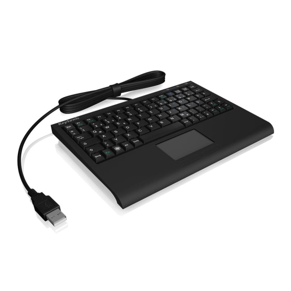 KeySonic ACK-3410 tastatur USB amerikansk engelsk sort c789 | Fyndiq