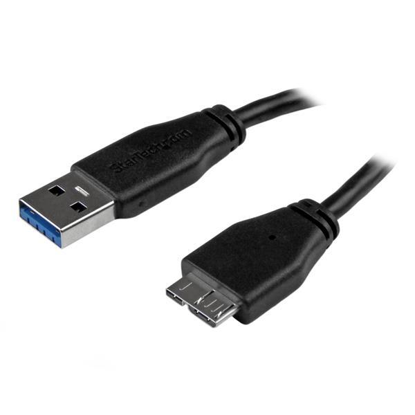 StarTech.com Slim Micro USB 3.0-kabel - M/M - 3 m (10 fod) 5fca | Fyndiq